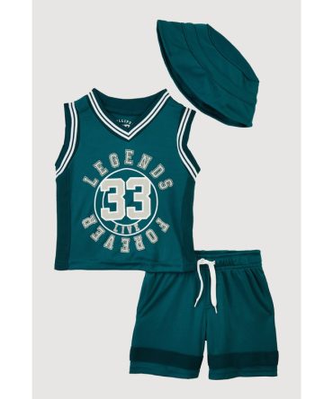 Baby Boys 12-24M Legends Jersey with Shorts and Hat