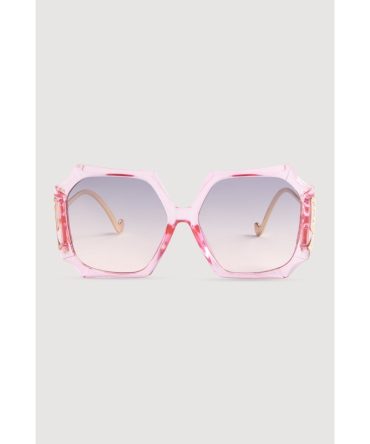 Butterfly Detail Ombre Lens Sunglasses