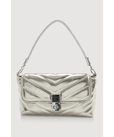 Chevron Quilted Convertible Handbag