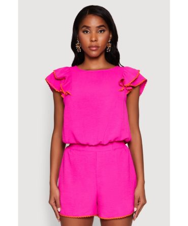 Chic Crepe Knit Cropped Blouse with Tiered Sleeves