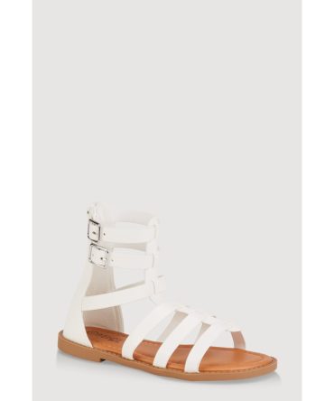 Girls Buckle Strap Gladiator Sandals