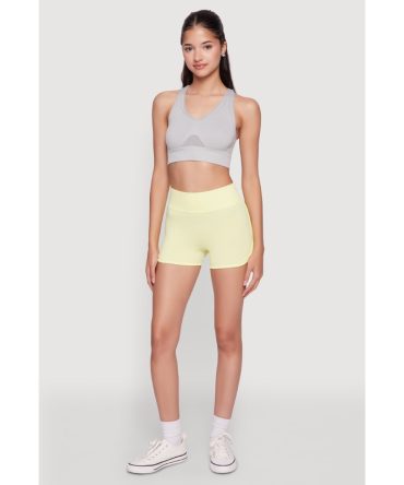 High Waisted Dolphin Shorts for Activewear