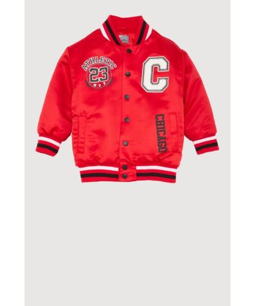 Little Boys Chenille City Graphic Patch Bomber Jacket