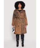 Plus Size Zebra Print Square Neck Cami Dress with Cargo Pockets