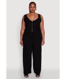 Plus Size Trendy High Waist Side Slit Mesh Palazzo Pants