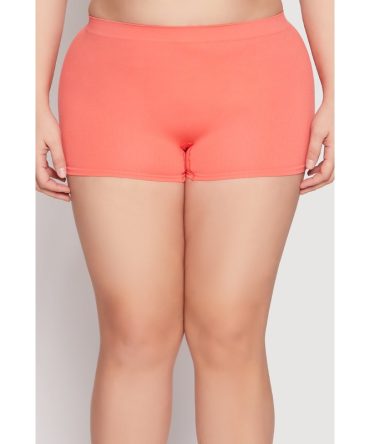 Plus Size Ribbed Seamless Boyshort Panty