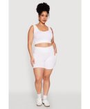 Plus Size She Graphic Side Slit Tunic Sweatshirt