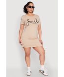 Plus Size Zebra Print Square Neck Cami Dress with Cargo Pockets