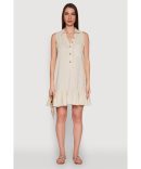 Camo Notch Neck Mini Tank Dress
