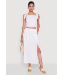 Trendy Striped Drawstring Waist Palazzo Pants