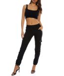 Almost Famous Drawstring Striped Pants