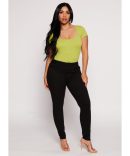 Zip Detail Capri Cargo Pants