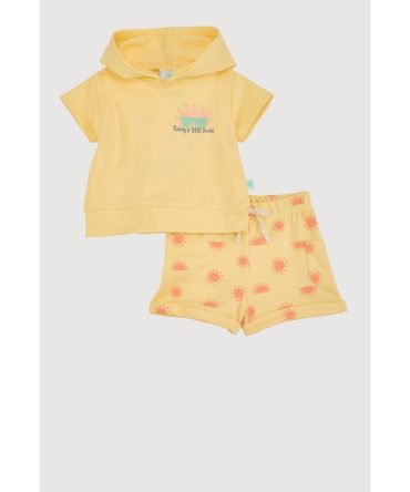 Baby Boys 0-9M Daddys Cool Dude Hooded Top and Shorts