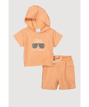 Baby Boys 12-24M Cool Like Daddy Hooded Top and Shorts