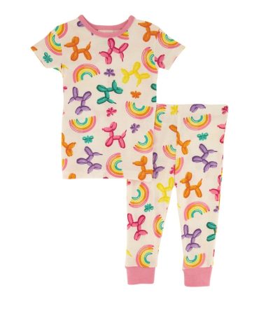 Baby Girls 12-24M Graphic Print Pajama Top and Pants