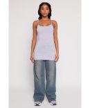 Haute Monde Denim Slit Back Tube Dress