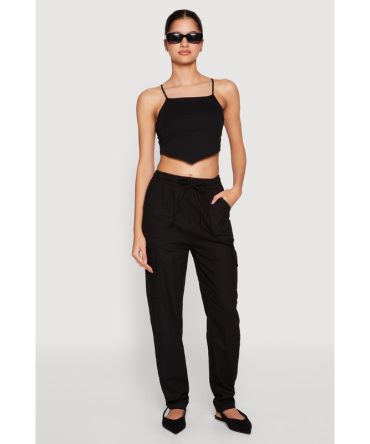 Linen Cargo Pants
