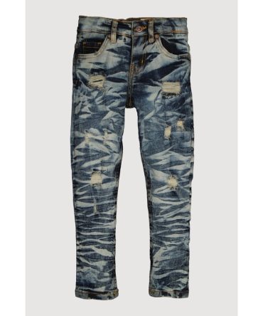 Little Boys Whiskered Distressed Slim Leg Jeans