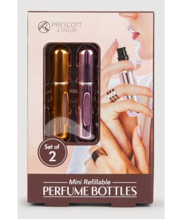 Mini Refillable Perfume Bottles 2 Pack