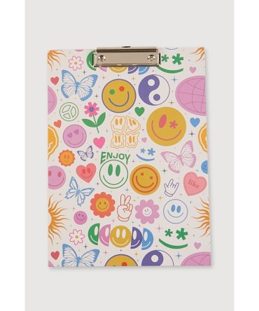 Smiley Graphic Clipboard Notepad