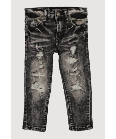Toddler Boys Mineral Wash Whiskered Distressed Jeans