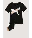 Baby Girls 12-24M Jean Jacket and Graphic Tee