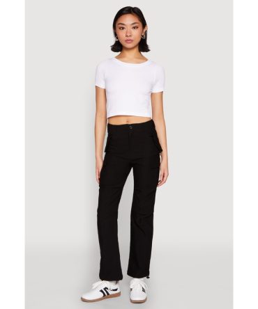 Toggle Drawstring Hem Utility Pants