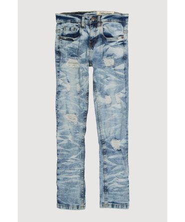 Boys Mineral Wash Distressed Skinny Jeans