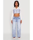 Button Front Denim Vest
