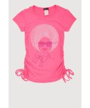 Girls 3D Rhinestone Queen Graphic Top