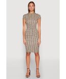 Haute Monde Cowl Neck Asymmetrical Dress