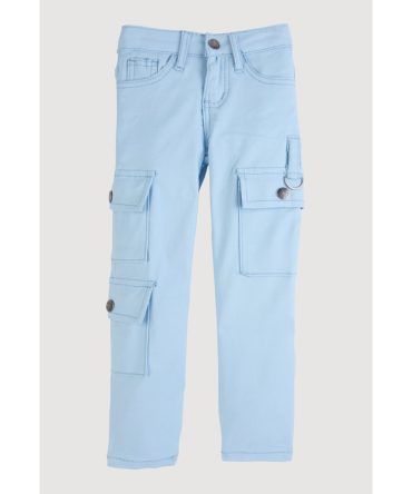 Little Girls Hyperstretch Straight Leg Cargo Pants