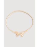 Metallic Butterfly Stretch Waist Belt