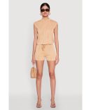 Girls Poplin Tie Waist Belted Cargo Shorts