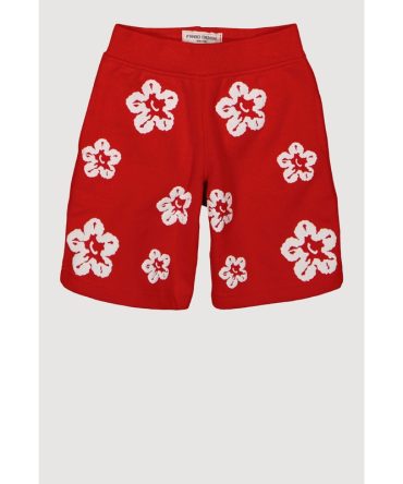 Toddler Boys Flower Print Sweatshorts