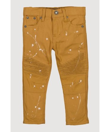 Toddler Boys Paint Splatter Skinny Moto Jeans