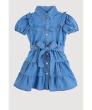 Toddler Girls Twill Belted Pants