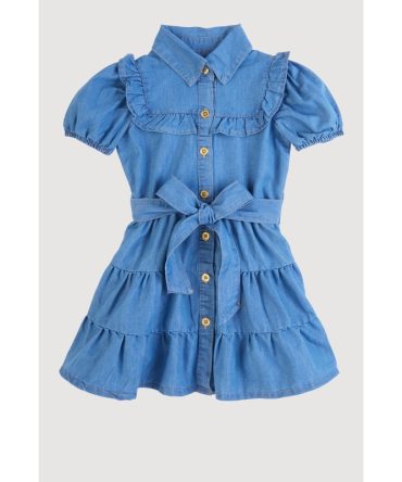 Toddler Girls Ruffle Detail Tiered Dress