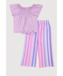 Iris Contrast Waistband Pinstripe Trousers