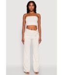 Boho Border Print High Waisted Wide Leg Pants