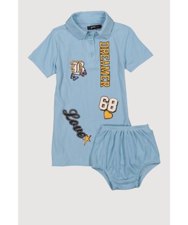 Baby Girls 12-24M Dreamer Graphic Polo Dress