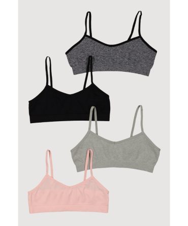 Girls Seamless Cami Bras 4 Pack