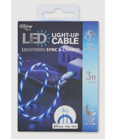 LED Light Up Lightning Charging Cable 3 FT
