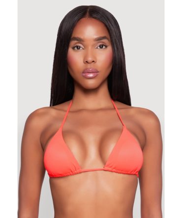 Triangle String Tie Back Swim Bikini Top