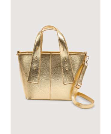 Faux Leather Convertible Handbag