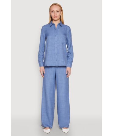 Linen High Waisted Wide Leg Pants