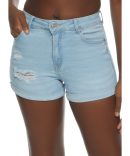 WAX Distressed Raw Hem Jorts