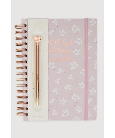 With God All Things Are Possible Notebook with Pen