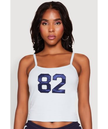 Almost Famous Graphic Print Cropped Cami