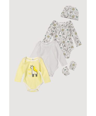 Baby 0-9M New To This World Graphic Bodysuits Set